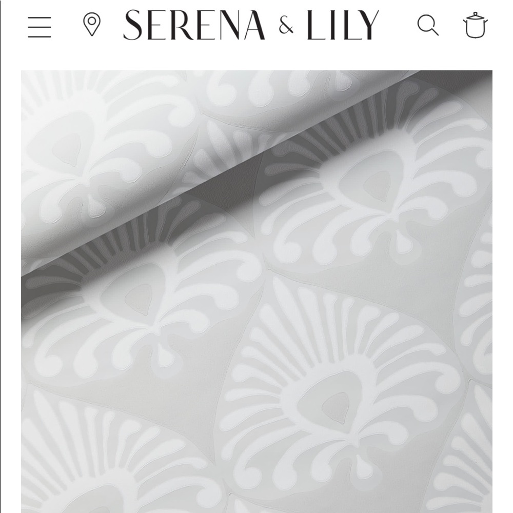 Serena & Lily Palmetto/Romona Wallpaper NWT